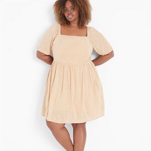 Lane Bryant Cream Midi Dress